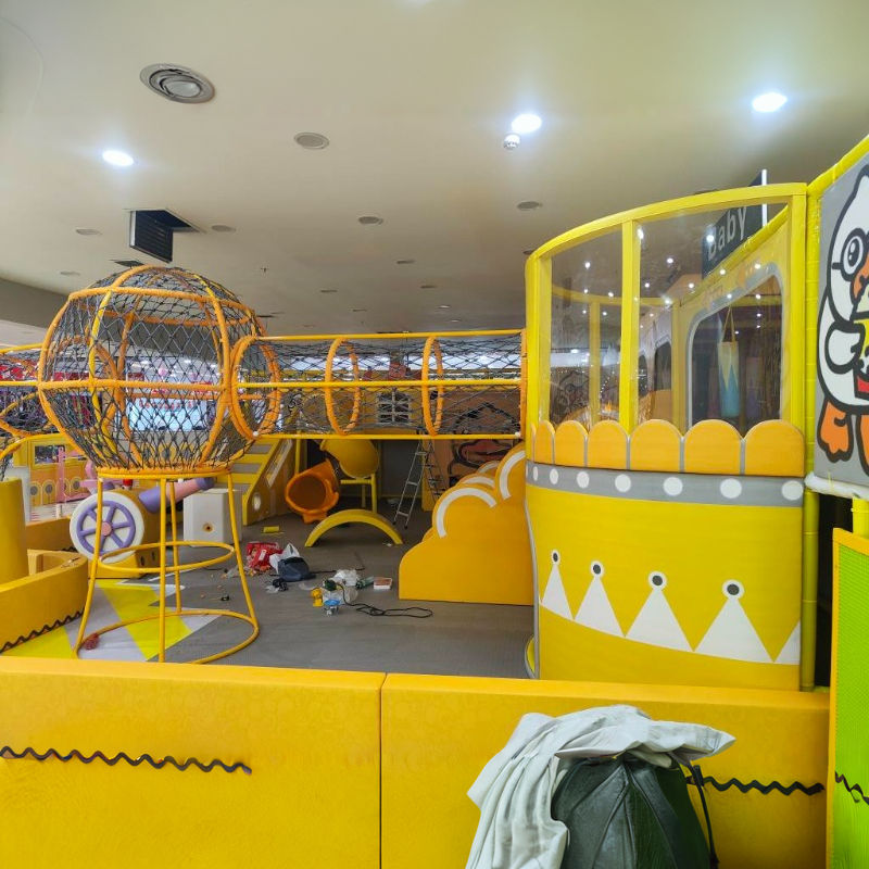 Customized Yellow Castle Theme Soft Play Center Kids Commercial Indoor Playground Equipment for Children's Amusement Park