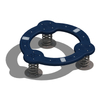 2025 New Round Spring Seat Children's Outdoor Balance Plastic Seesaw Large Outdoor Play Equipment