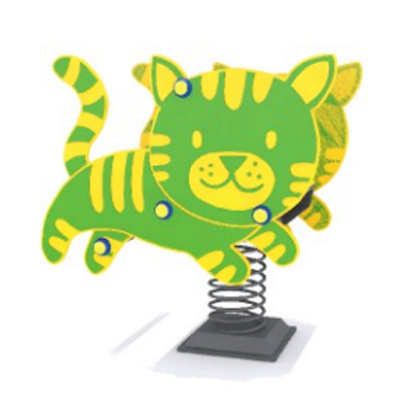 China Supplier Used Playground Equipment PE Plate Children's Spring Wooden Horse Applied in Theme Parks