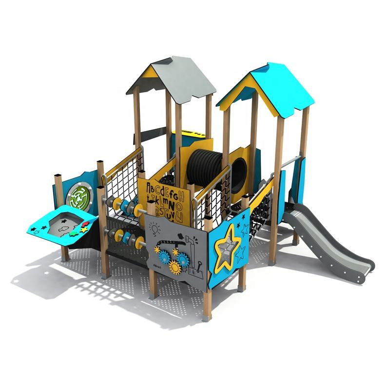 Environmental-friendly Colorful Outdoor Playground Multifunctional Combination Slide for Kindergarten
