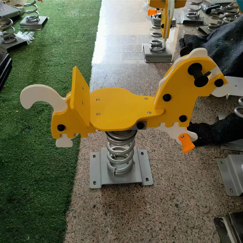 Cheap Custom PE Board Children's Rocking Horse Outdoor Park Children's Spring Rider Preschool Play Equipment
