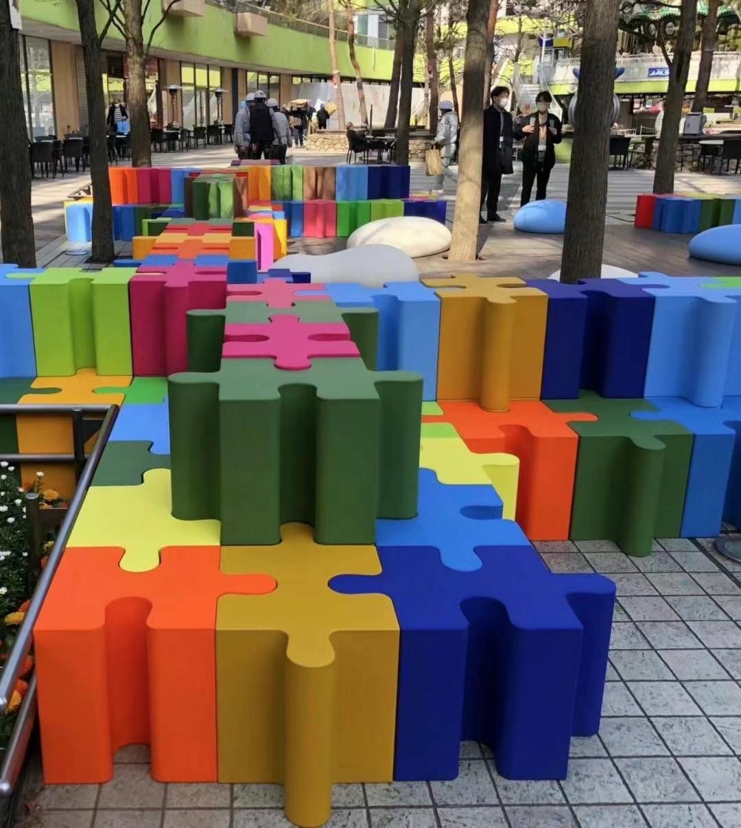 Giant Puzzle Block Tiles | Soft Foam Interactive Playground