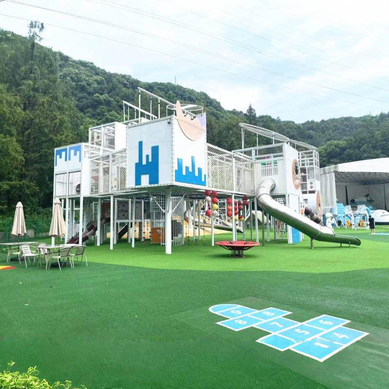 Free Design Space Theme Big Outdoor Play Equipment Stainless Slide Amusement Park Equipment Children Playground