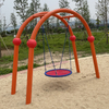 Outdoor Wave-Shaped Swing Set with Multiple Seats