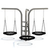 Outdoor Swing with Dual Seat and Toddler Seat