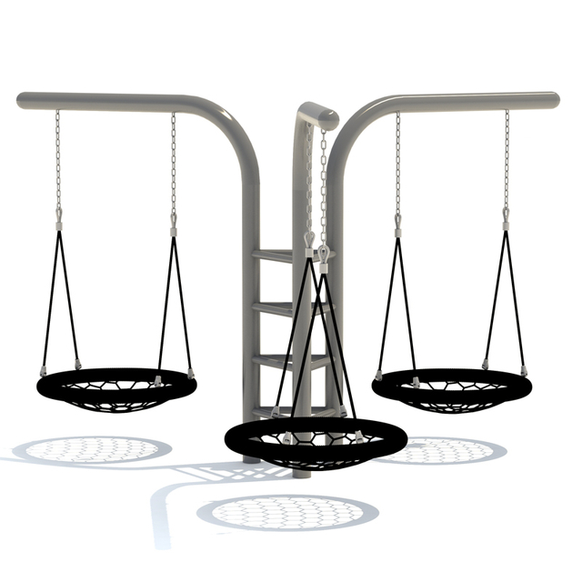 Outdoor Swing with Dual Seat and Toddler Seat