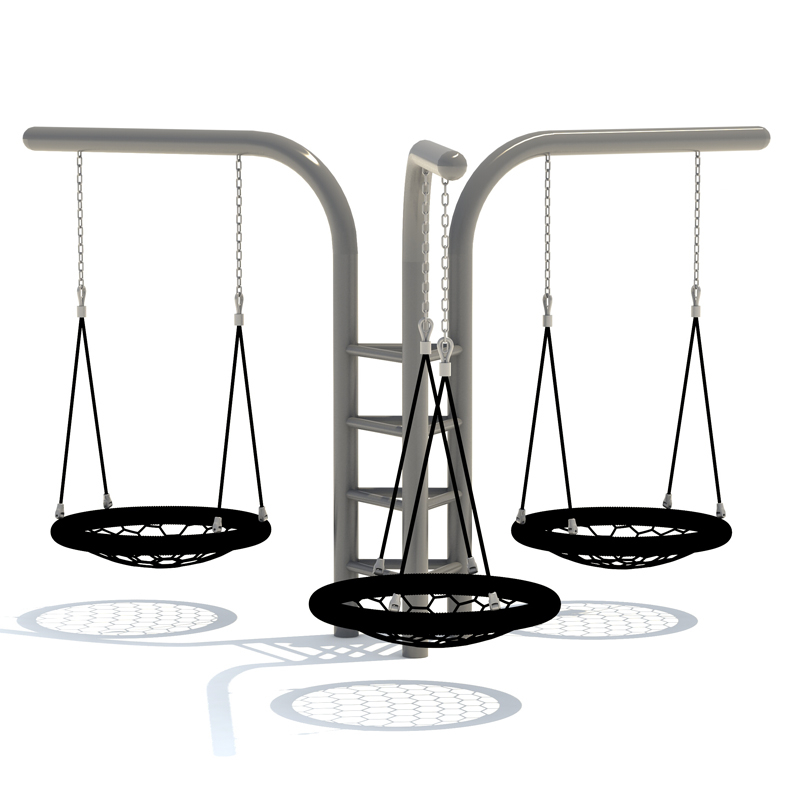 Outdoor Swing with Dual Seat and Toddler Seat