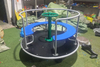 Factory direct outdoor children's push carousel with railing high quality plastic carousel seat children's garden outdoor toys