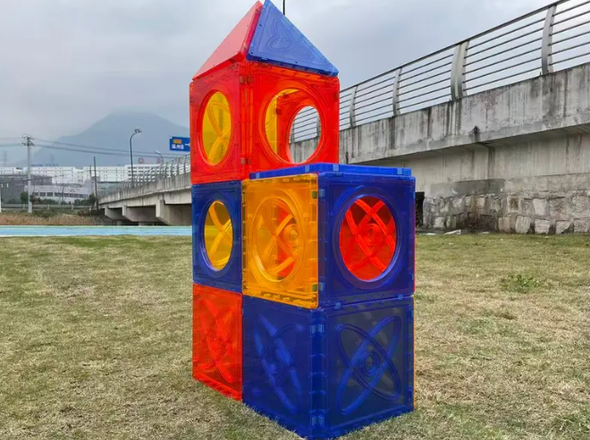 Colorful Educational Magnetic Building Blocks Preschool Home