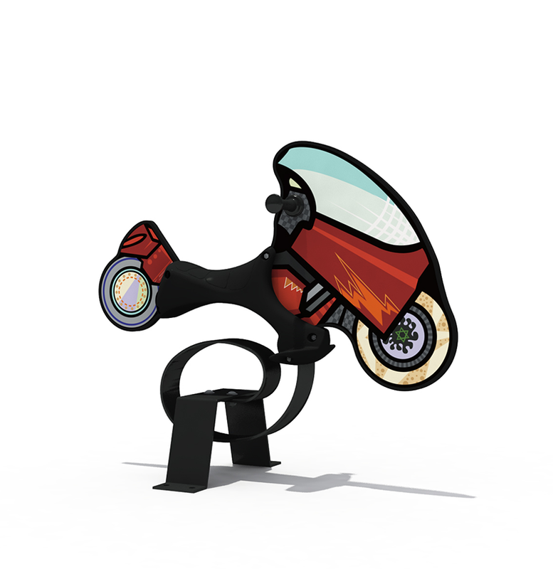 Outdoor Playground Supplier Motorcycle Spring Rocking Horse for Kids