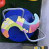 Children's powerless merry-go-round Safety swivel seat with railing High quality outdoor equipment multi-person swivel chair