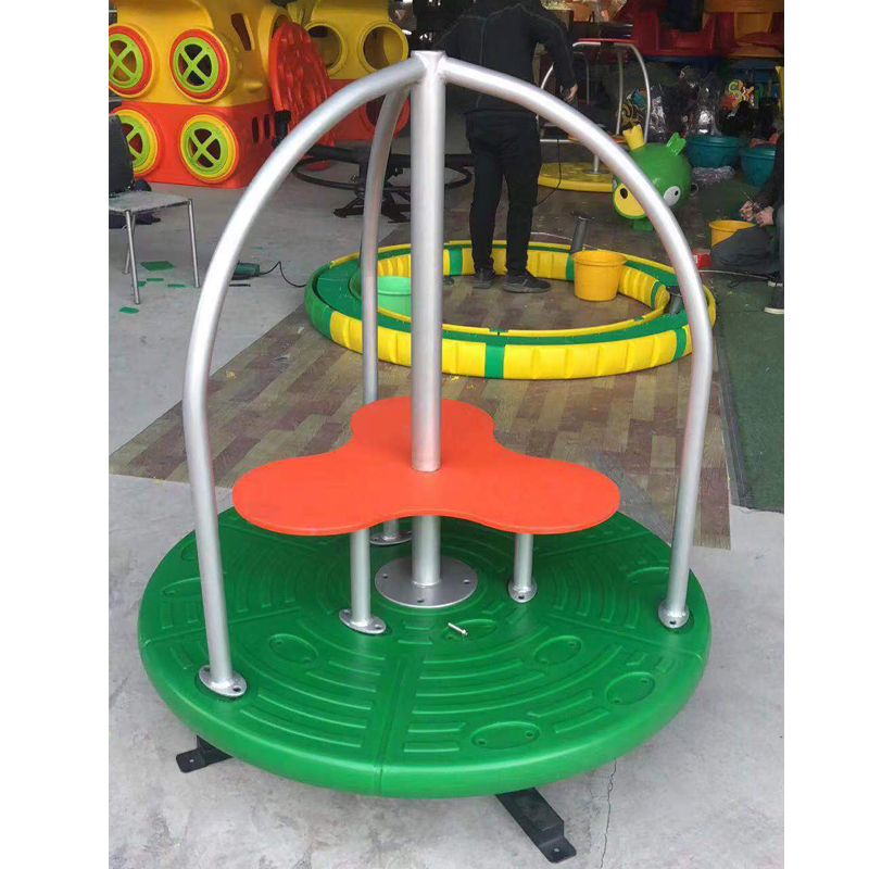 Miniature Children's Rotating Swivel Chair High Quality Plastic Multi-Player Swivel Seat Commercial Playground