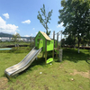 Outdoor Kids Playhouse with Slide | PE Panel Children's Playground Equipment for Garden