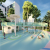 Commercial Children Large Outdoor Playground Design Climbing Slide Combination for Kindergarten or School Play Area sports park Plastic Slide