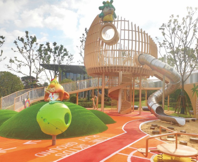 Nature-Themed Treehouse Adventure Playground