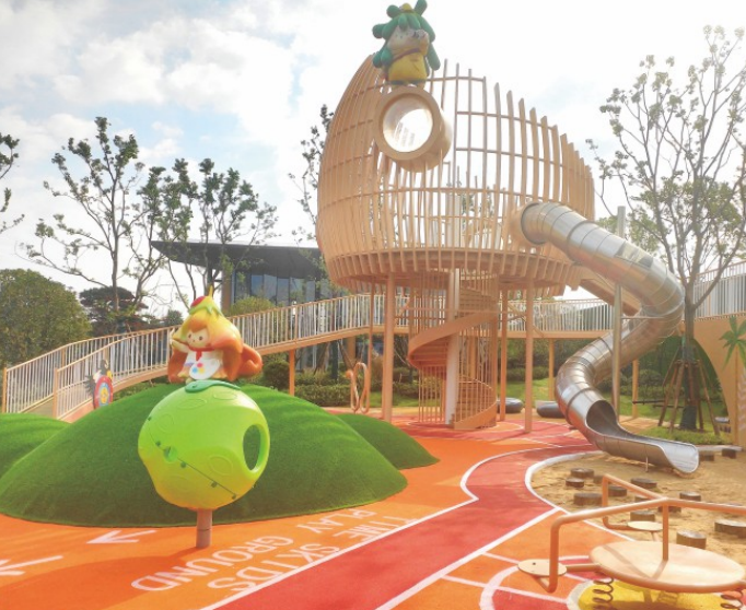 Nature-Themed Treehouse Adventure Playground