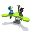 Children's Outdoor Plastic Seesaw Rocking Chair Outdoor Playground Spring Horse Toys the Seesaw Has Three Seats