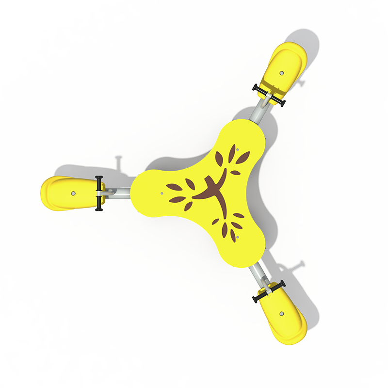 Outdoor Children's Triple-Seat Spring Seesaw Playground Equipment Outdoor Garden Games