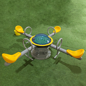 High-quality Children's Outdoor Four Seat Spring Seesaw Park Community Backyard Playground Equipment Fun Product
