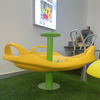 New design kids seesaw seat kindergarten carousel indoor and outdoor playground equipment