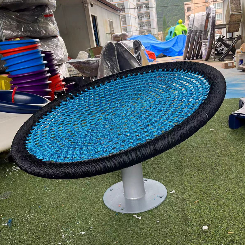 High-quality Colorful Children's Plastic Swivel Chair Outdoor Playground Equipment Mini Carousel