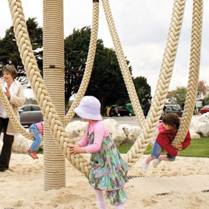 Children's Outdoor Adventure Climbing Frames for Physical Training in Amusement Parks Rope Challenge Game KidsClimbing Equipment