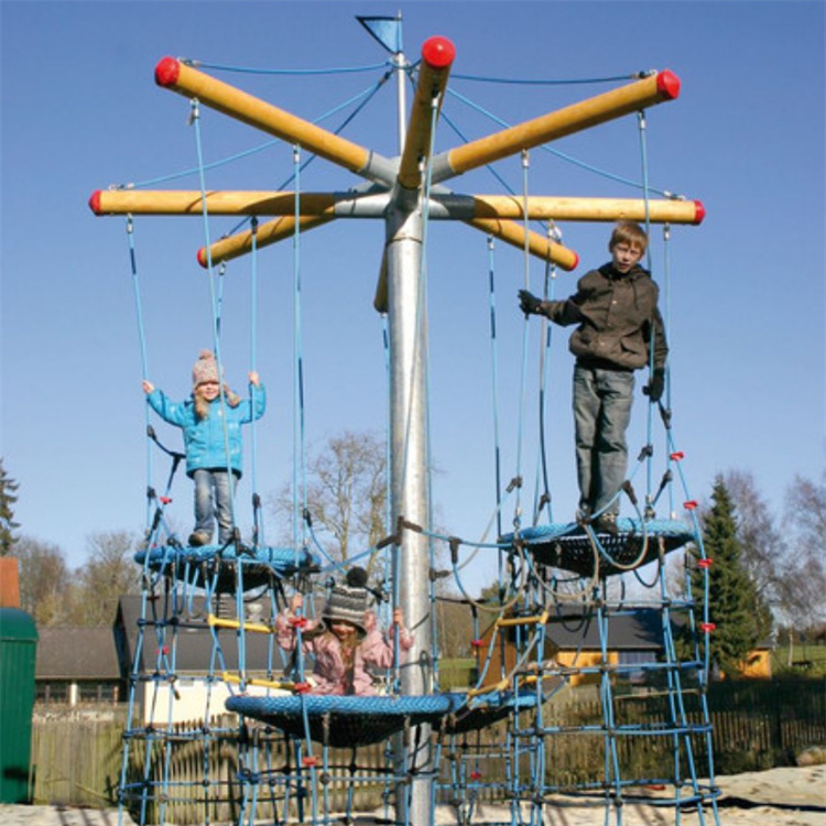 Children's Outdoor Adventure Climbing Frames for Physical Training in Amusement Parks Rope Challenge Game KidsClimbing Equipment