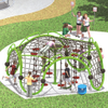 Custom Color Kid Climbing Frame Climb Dome Outdoor Playground Climbing Frame for Children
