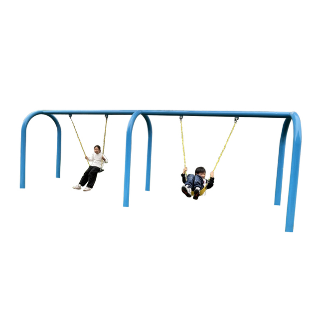 Outdoor Adult/Child Swing Set with Metal & Plastic Material for Community Parks School Playgrounds Trampoline Parks