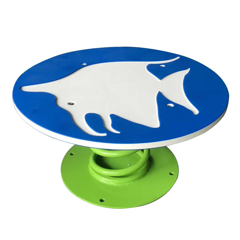 High-end Customized Colorful PE Plate Children Spring Swing Seat Outdoor Playground Equipment Spring Plum Blossom Pile