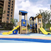 Outdoor Playground Set Stainless Steel Metal Slide Safety Preschool PE Board Park Equipment Fun Amusement for Kids Children