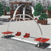 2025 New Style Hot Sale Kids Family Outdoor Metal Swing Equipment With Two Seats