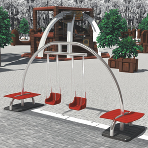 2025 New Style Hot Sale Kids Family Outdoor Metal Swing Equipment With Two Seats
