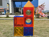 Colorful Magnetic Building Blocks Set Plastic Preschool Educational Gift for Boys and Girls