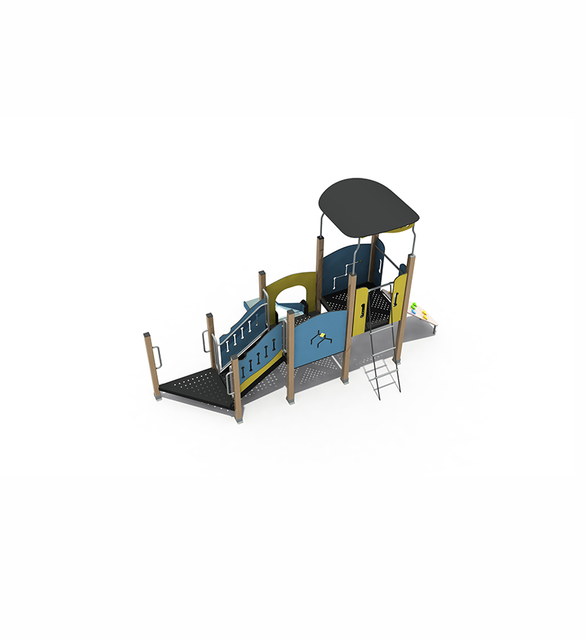 Durable Combination Kindergarten PE Board Material Slide Playground