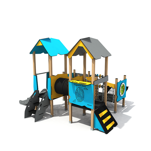 Environmental-friendly Colorful Outdoor Playground Multifunctional Combination Slide for Kindergarten